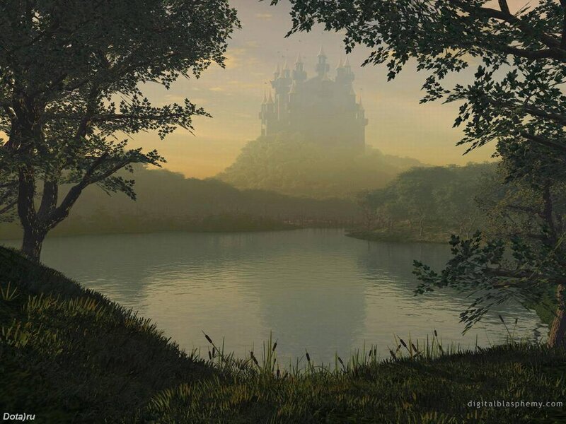 Castle on a Hill — Green, Serene, Morning