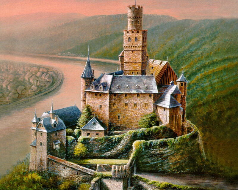 Castle on a Hill — Green, Serene