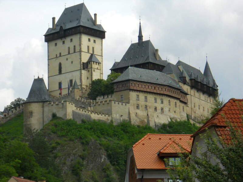 Castle on a hill in Czechia