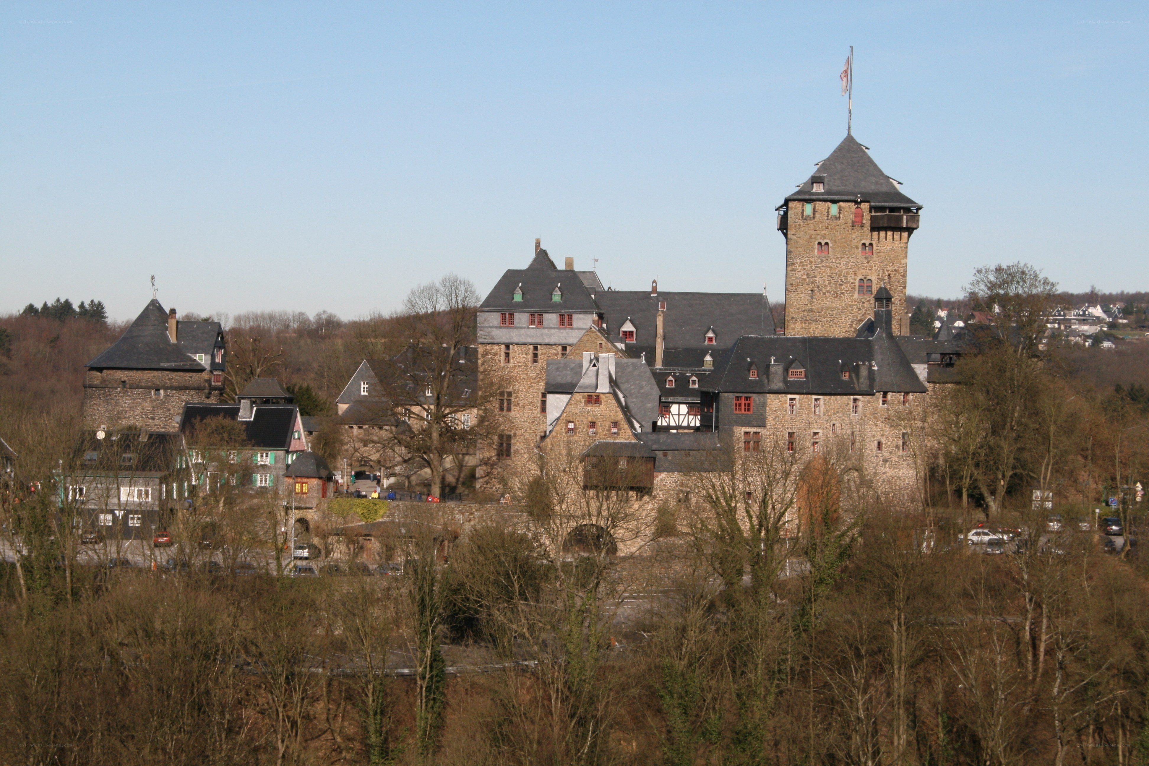 Castle on a hill in Germany