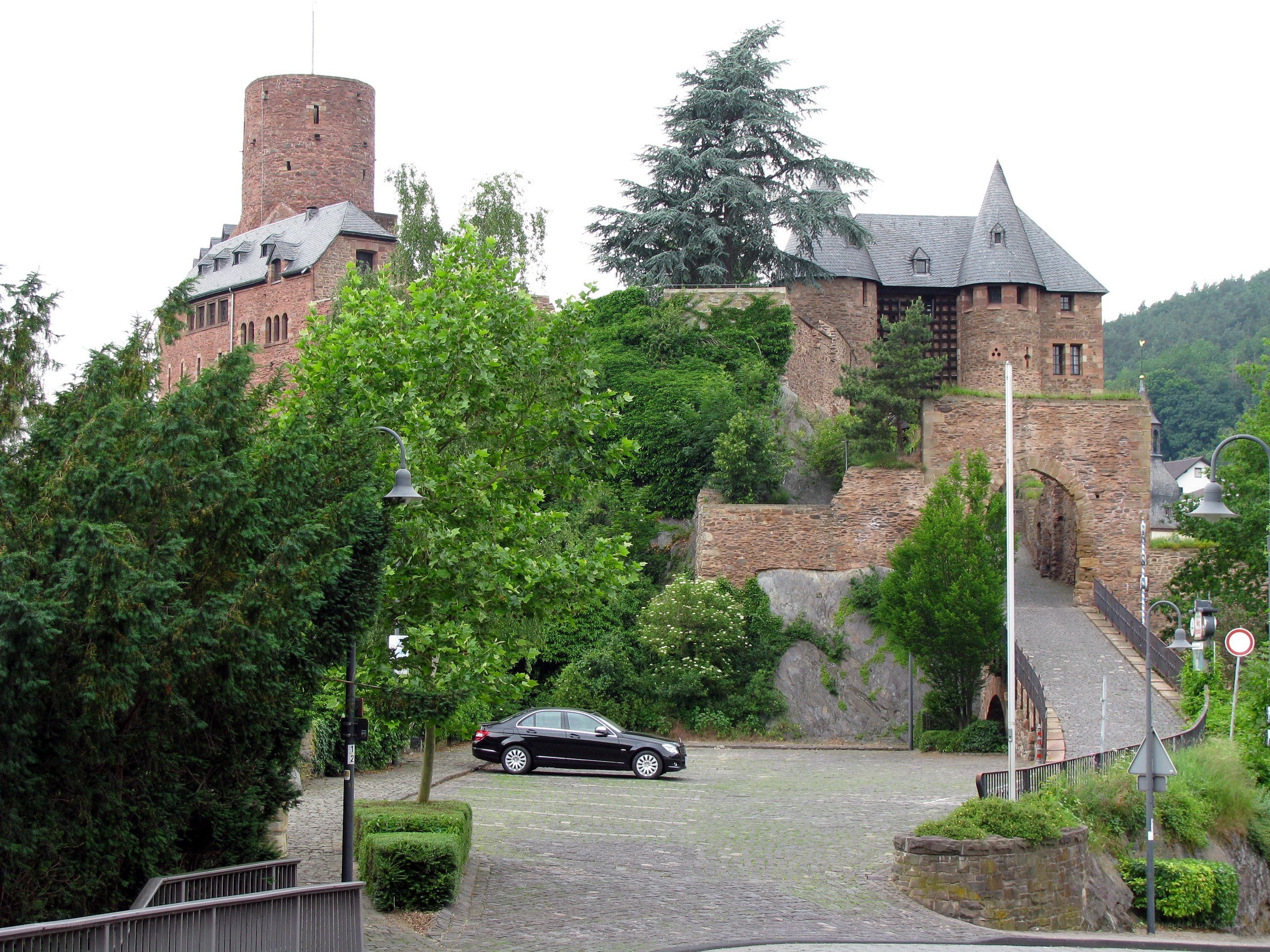 Castle on a hill in Germany