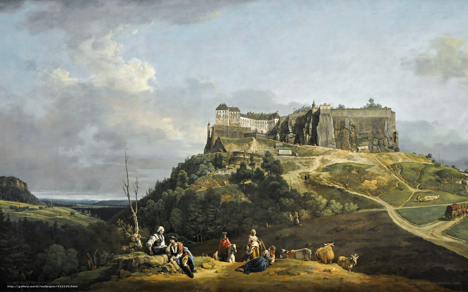 Castle on a Hill Landscape