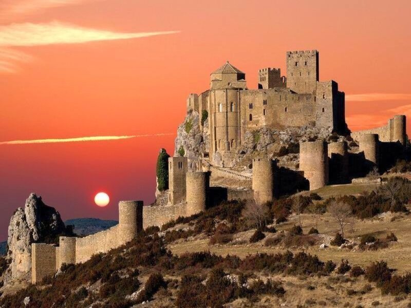 Castle on a Hill — Orange, Dramatic