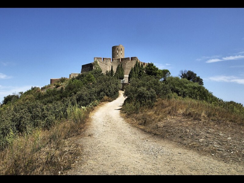 Castle on a hill path