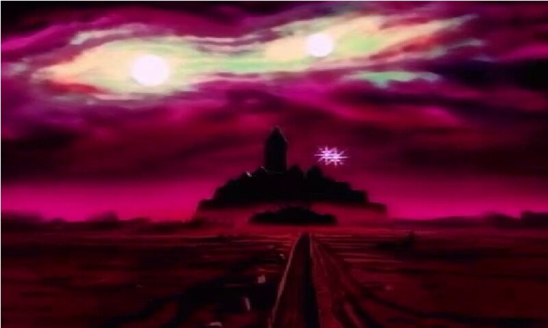 Castle on a Hill — Purple, Dramatic, Night