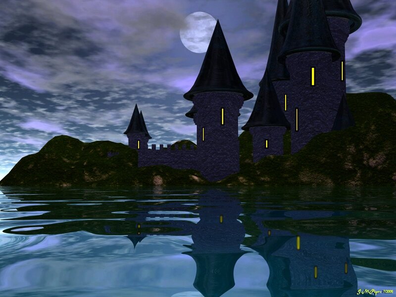 Castle on a Hill — Purple, Mysterious