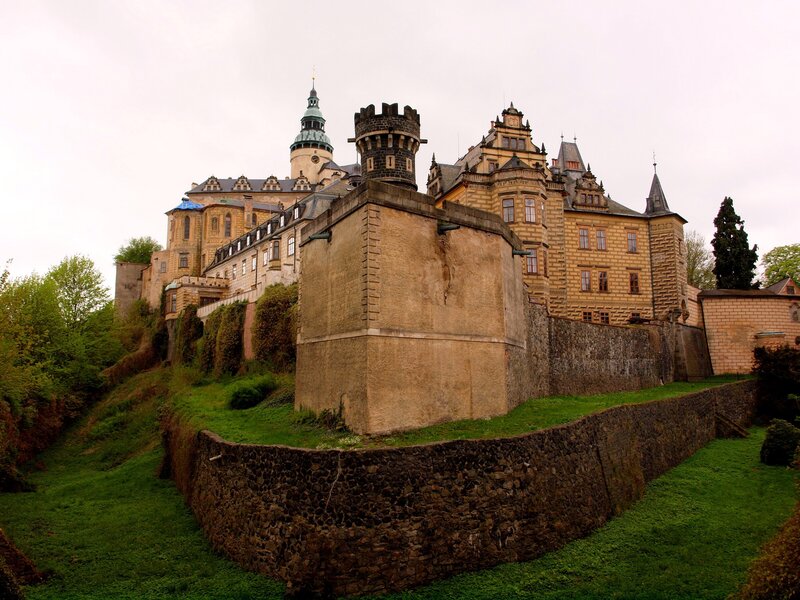 castle on a hillside