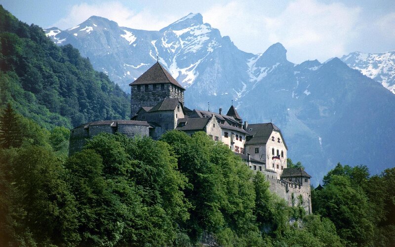 Castle on a Hillside — Green, Serene, Afternoon