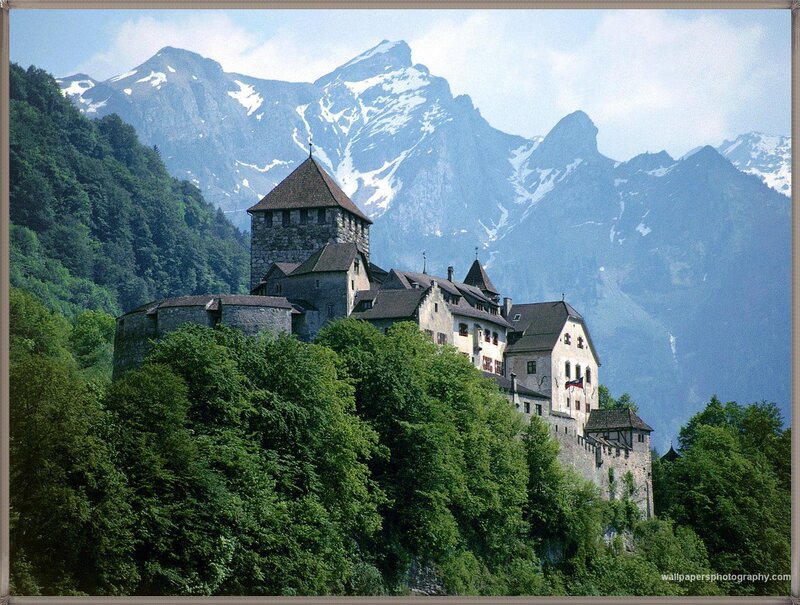 Castle on a Hillside — Green, Serene