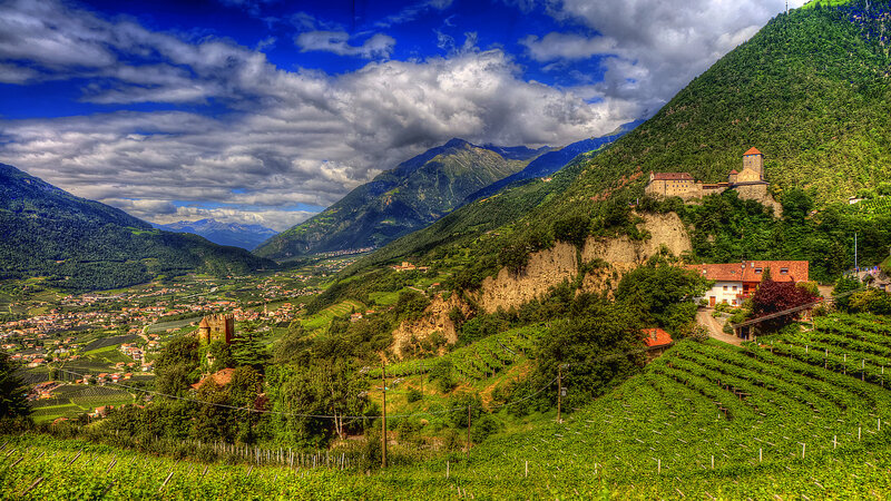 Castle on a Hillside — Green
