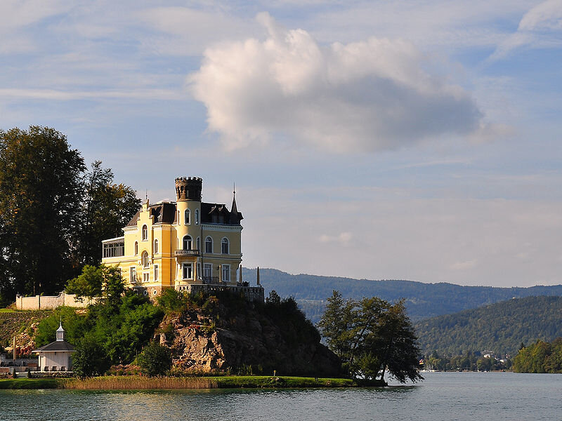 Castle on a Lake Island — Yellow