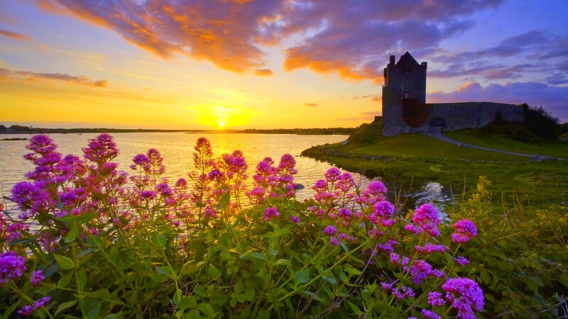 Castle on a Lake Shore