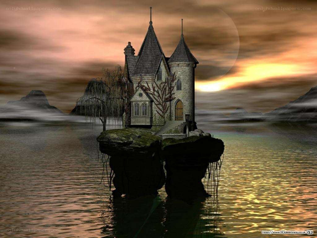 castle on a misty island
