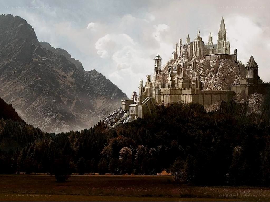 castle on a mountain