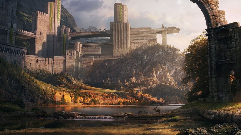 Castle on a Mountain — Brown, Serene