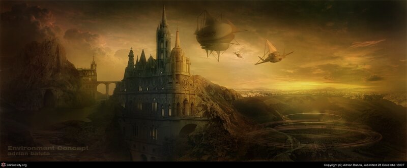 Castle on a Mountain — Brown
