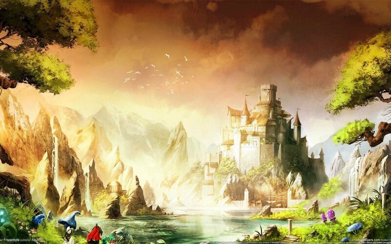 Castle on a Mountain — Green