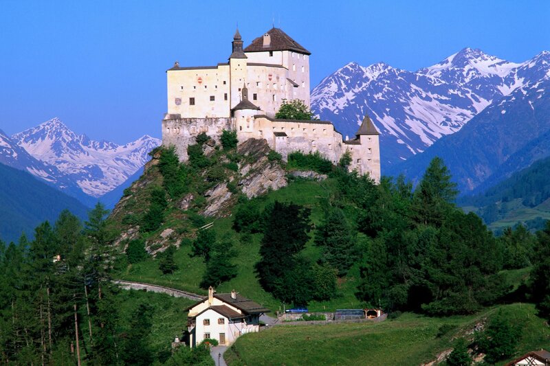 Castle on a mountain hill