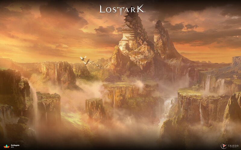 Castle on a Mountain — Orange, Dramatic, Sunset