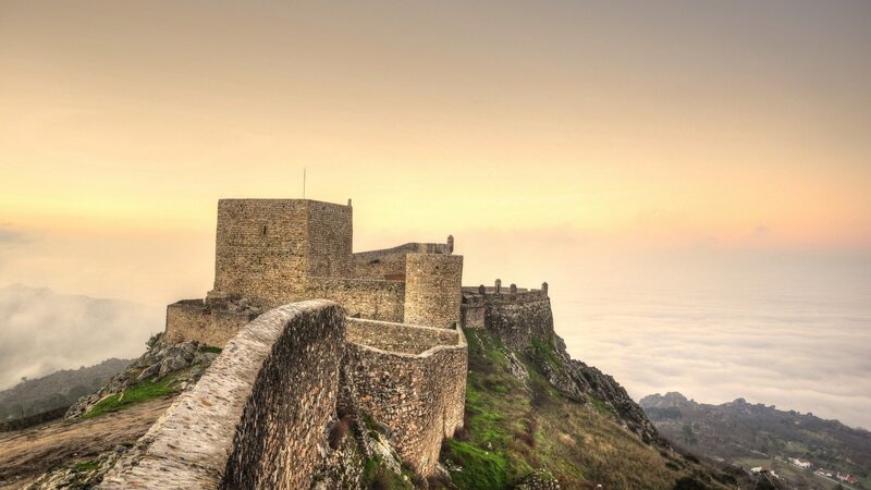 Castle on a Mountain — Orange, Serene