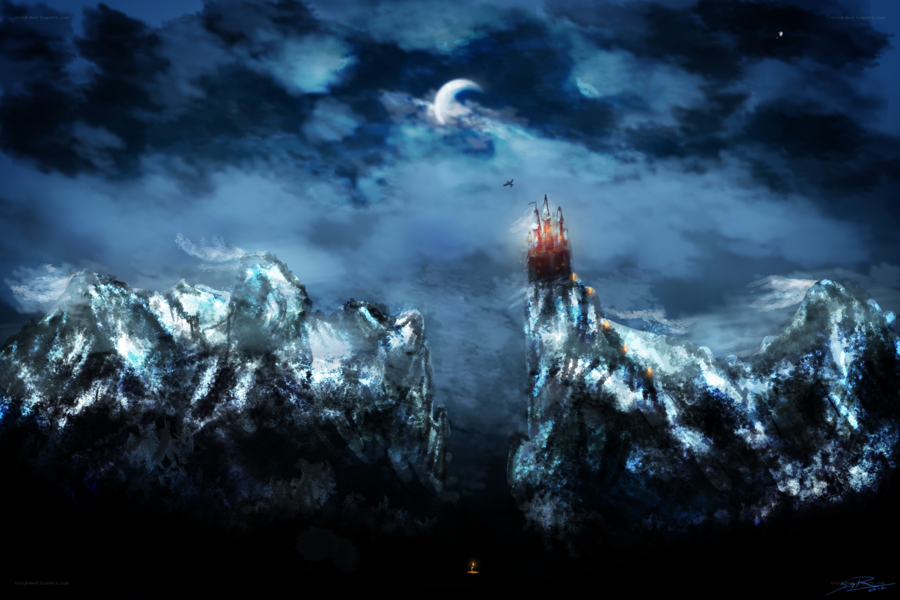 Castle on a mountain peak