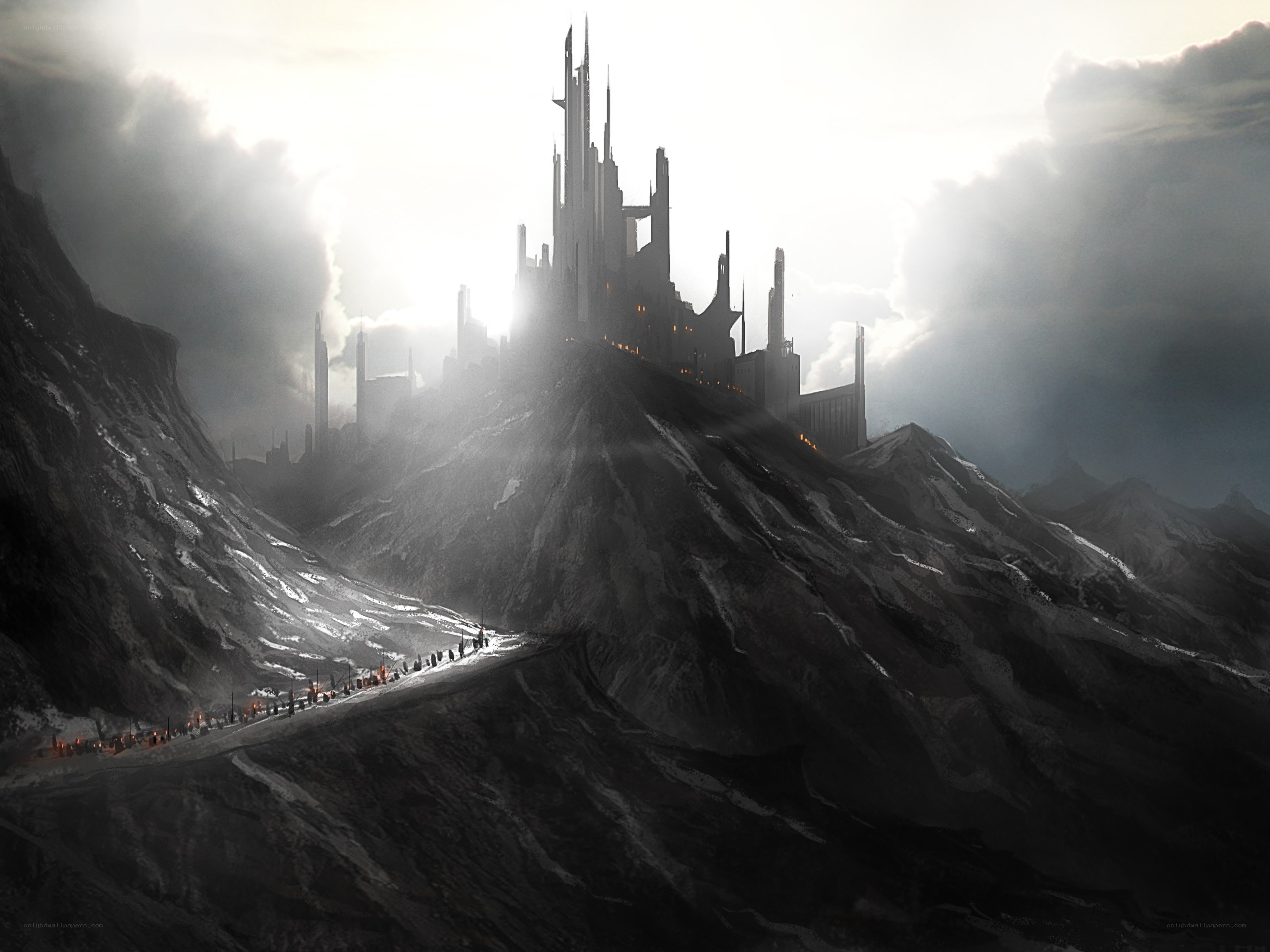 Castle on a mountain peak