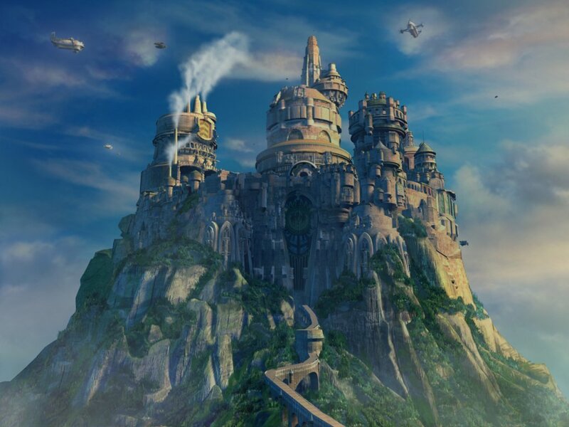castle on a mountain peak