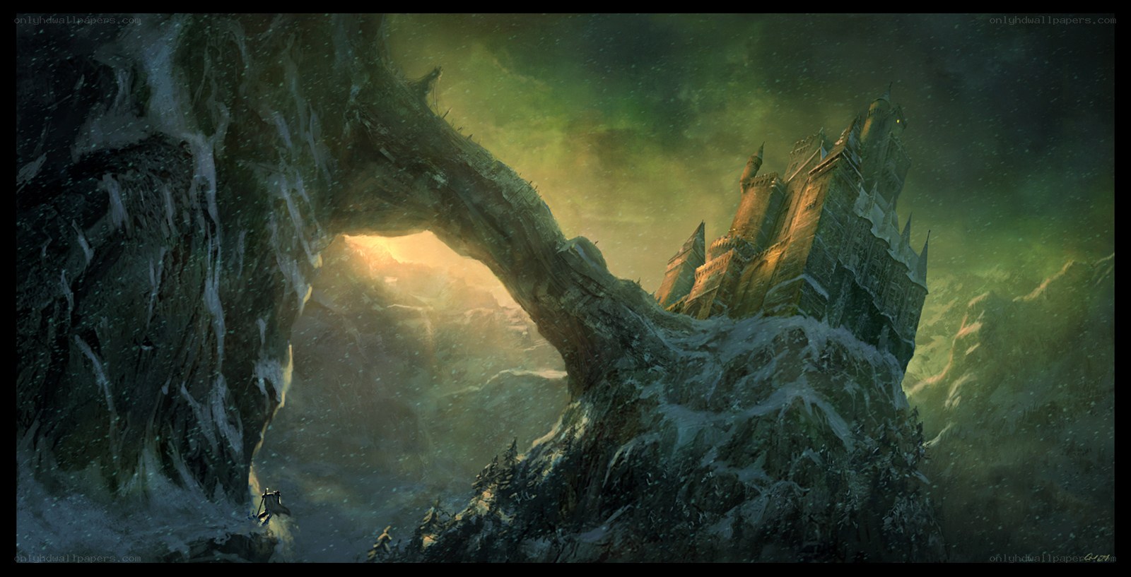 Castle on a mountain peak