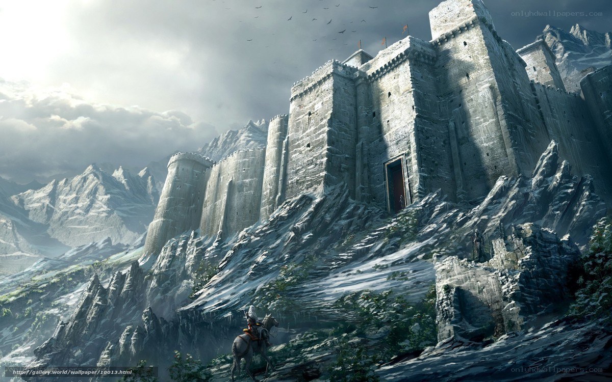 castle on a mountain peak