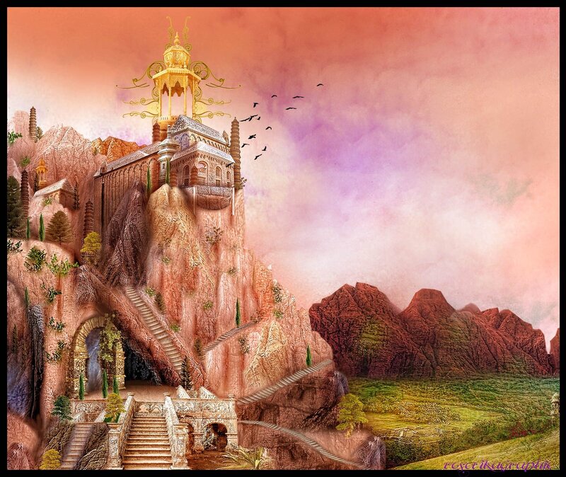 Castle on a Mountain — Pink