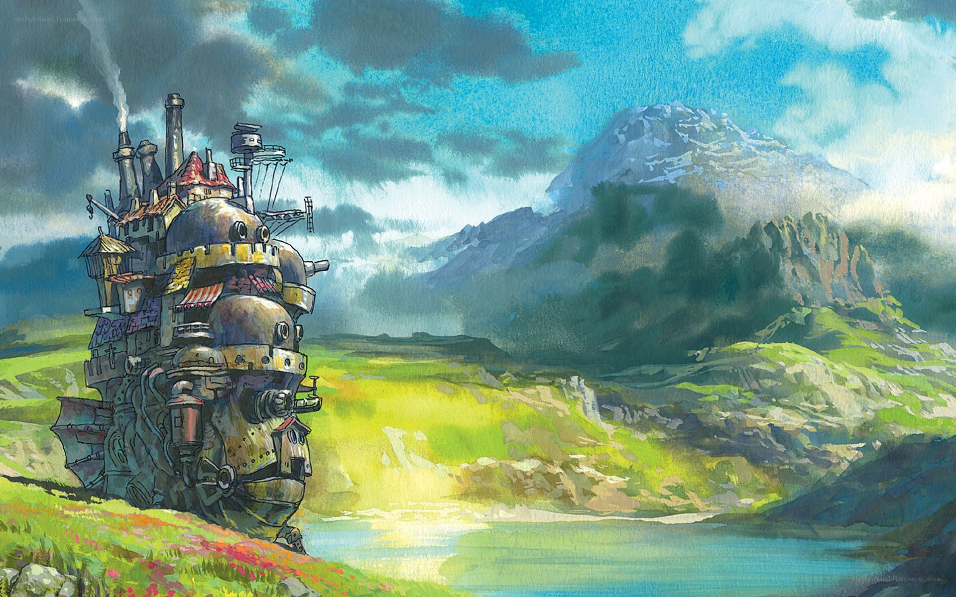 castle on a moving train