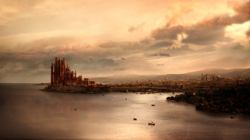 Castle on a Peninsula — Orange
