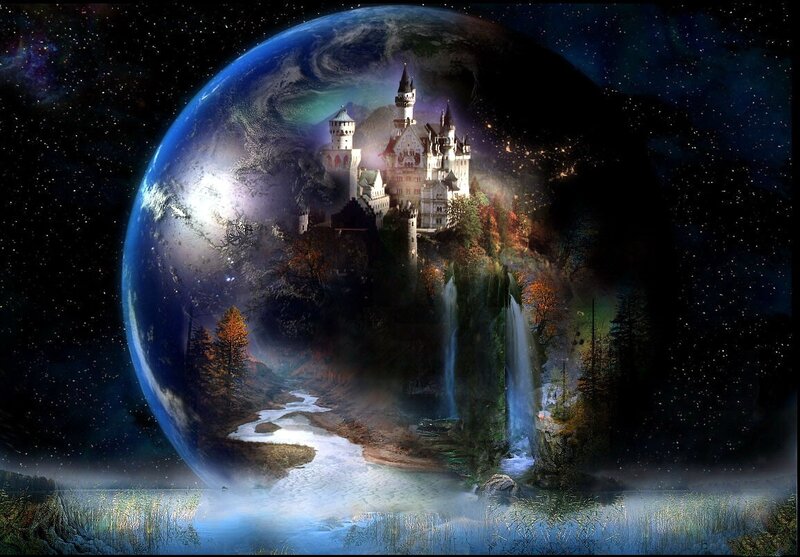 Castle on a Planet — Blue, Fantasy