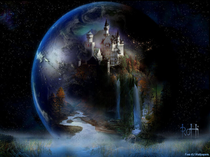 castle on a planet