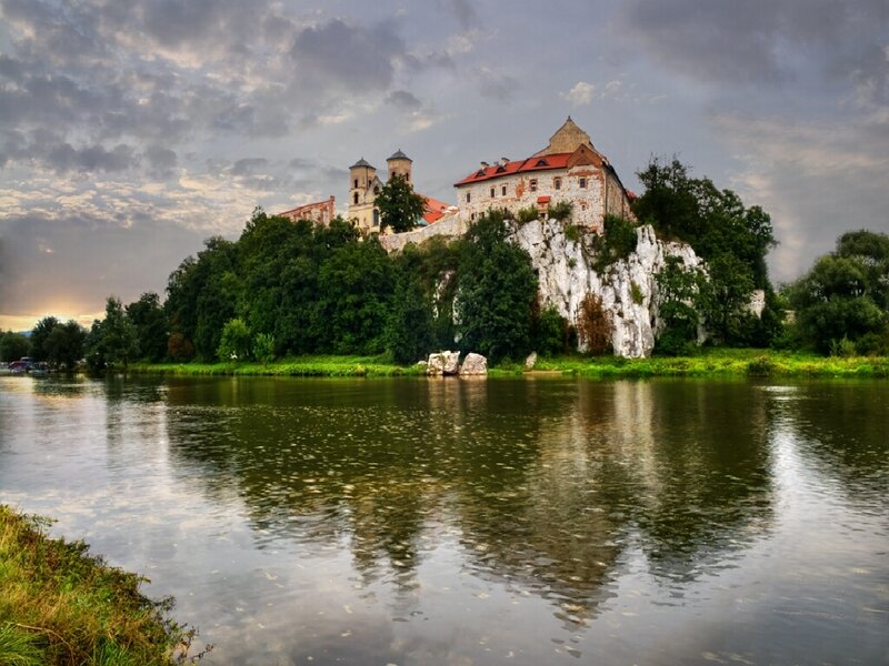 Castle on a river cliff