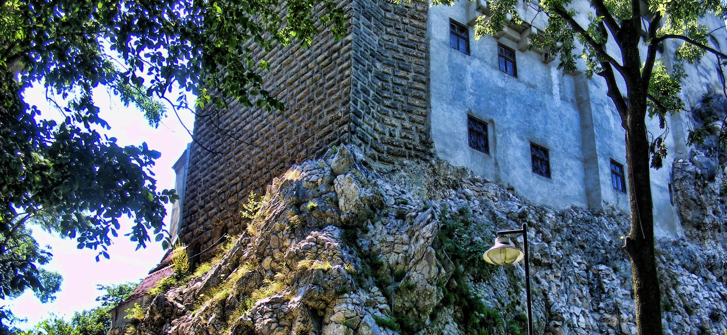 castle on a rocky cliff