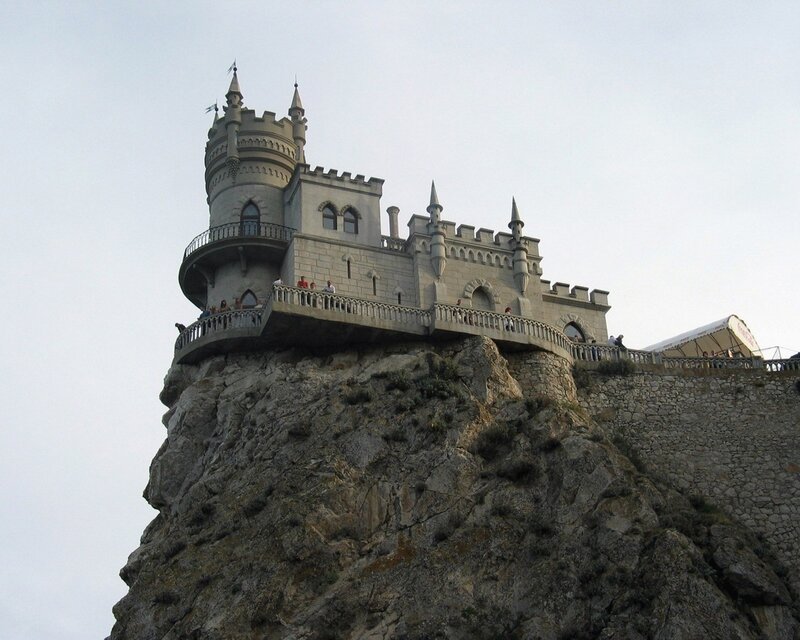 castle on a rocky cliff