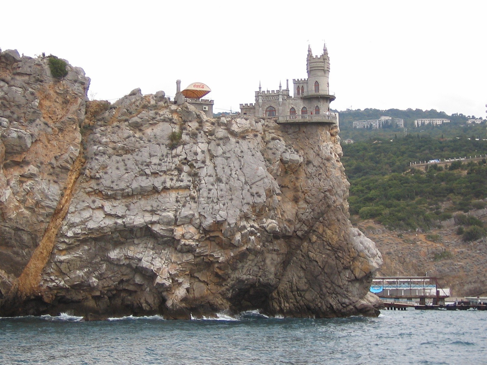 castle on a rocky cliff