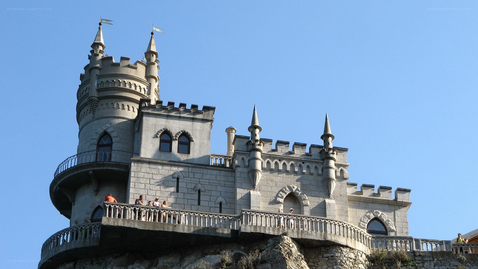 castle on a rocky cliff