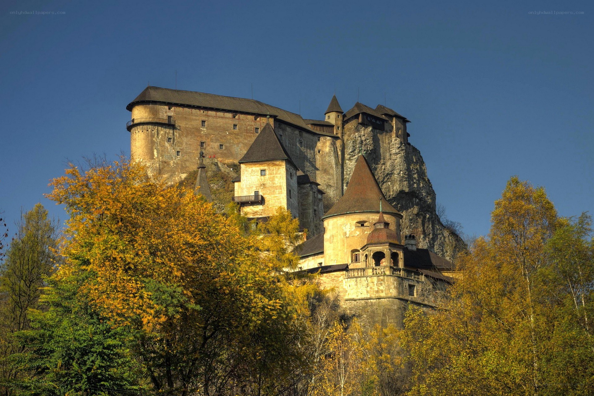 Castle on a rocky cliff