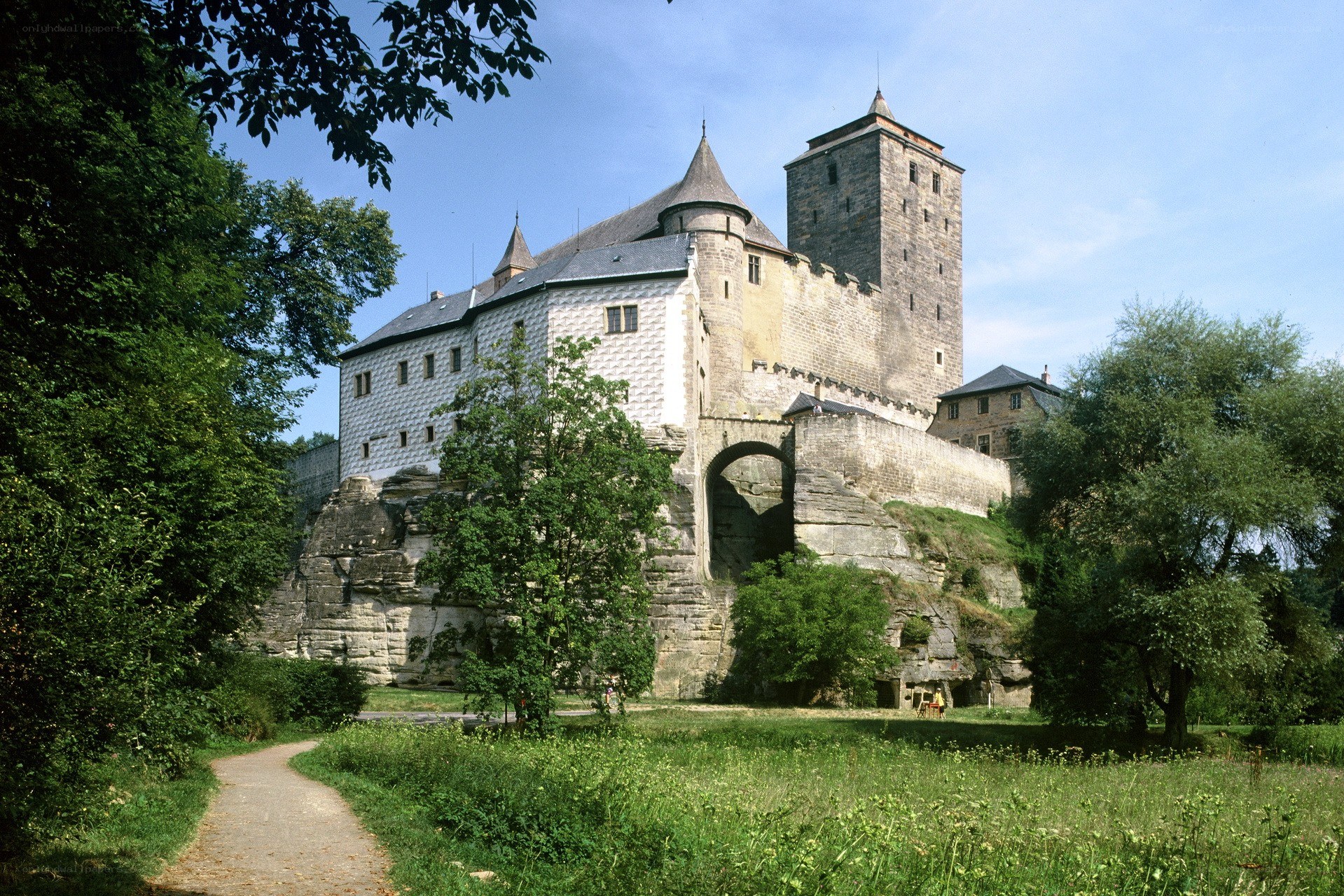 Castle on a rocky cliff