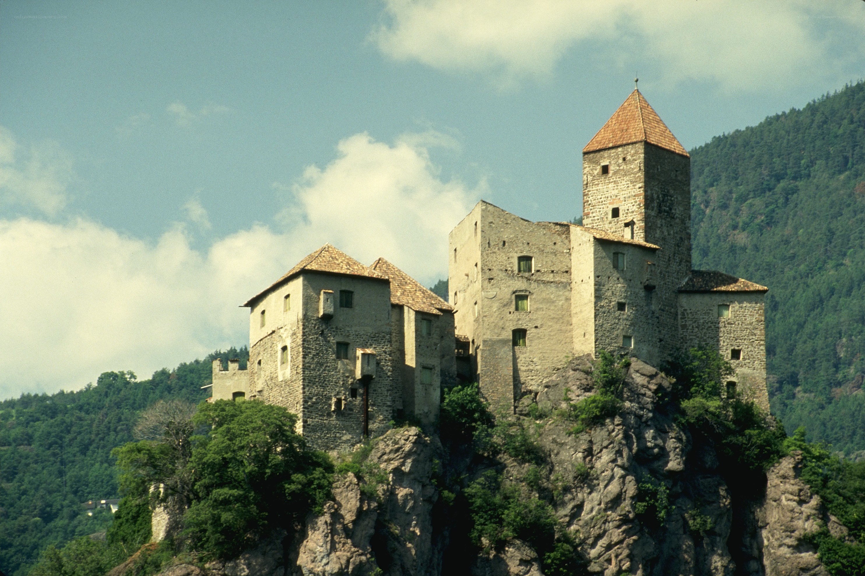 castle on a rocky cliff