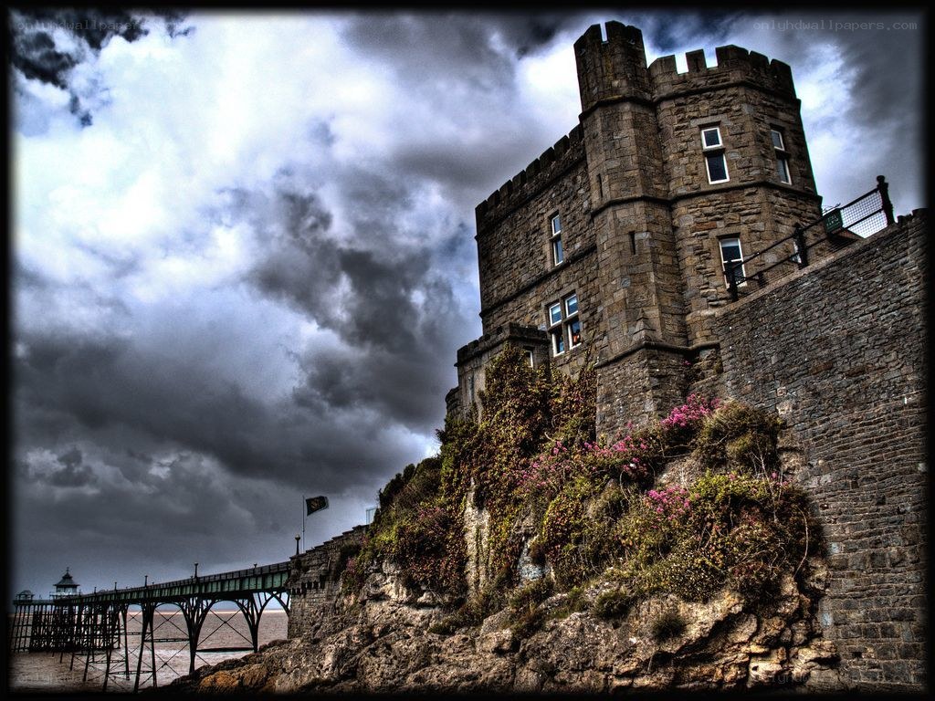castle on a rocky cliff