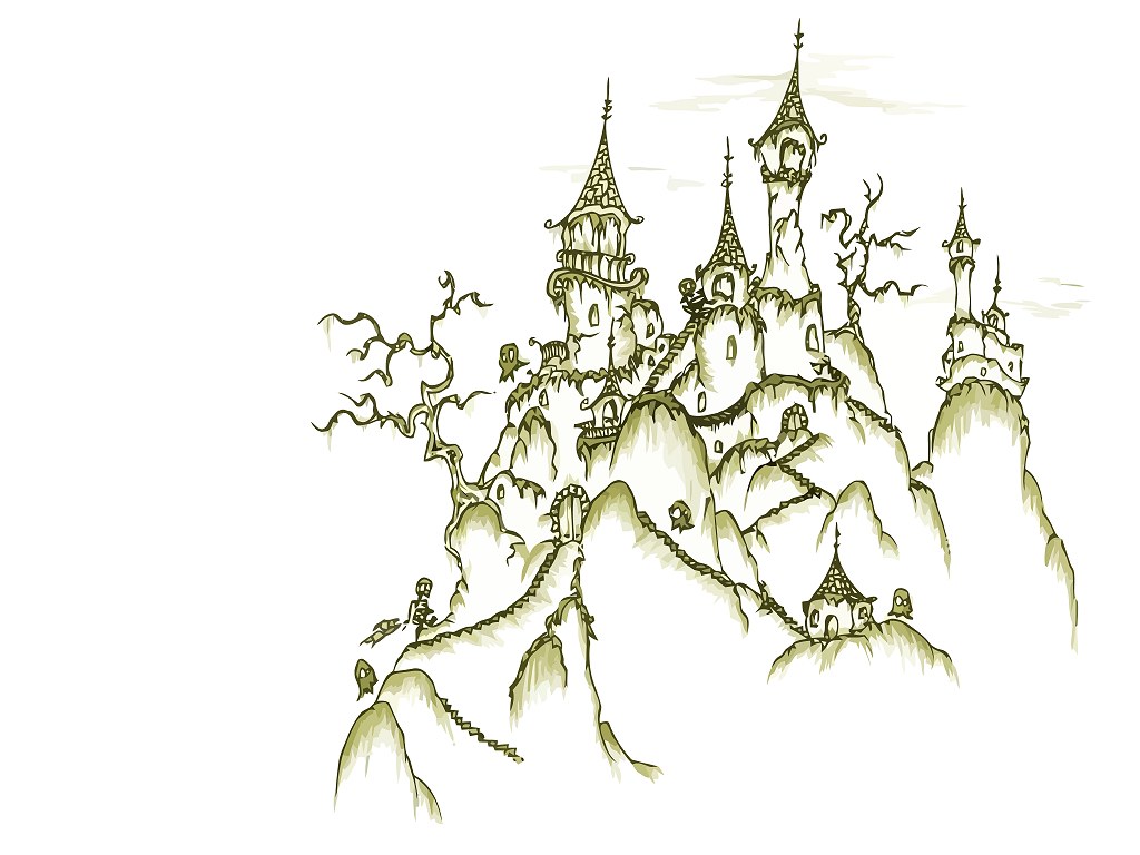 castle on a rocky cliff