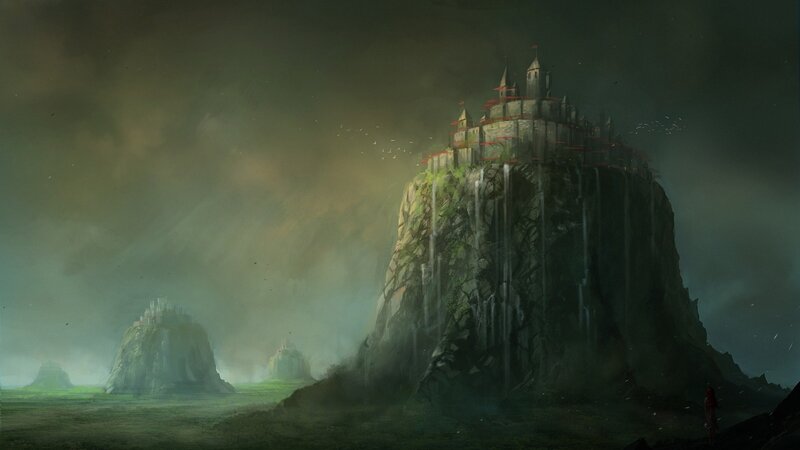 Castle on a rocky cliff