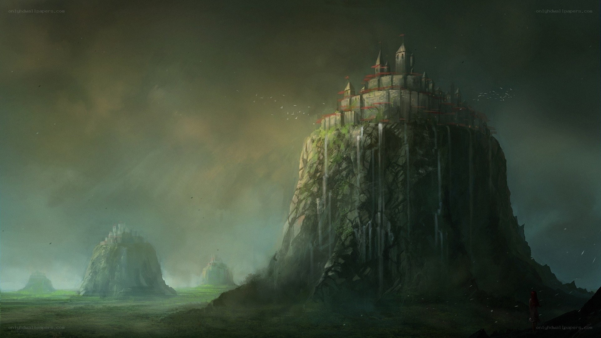 Castle on a rocky cliff