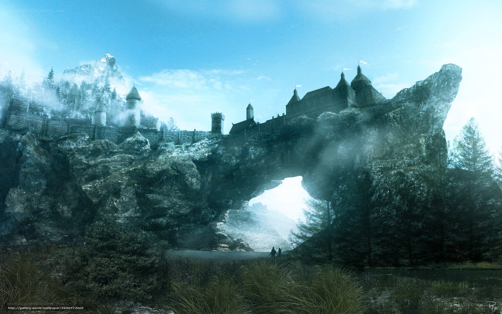 castle on a rocky cliff