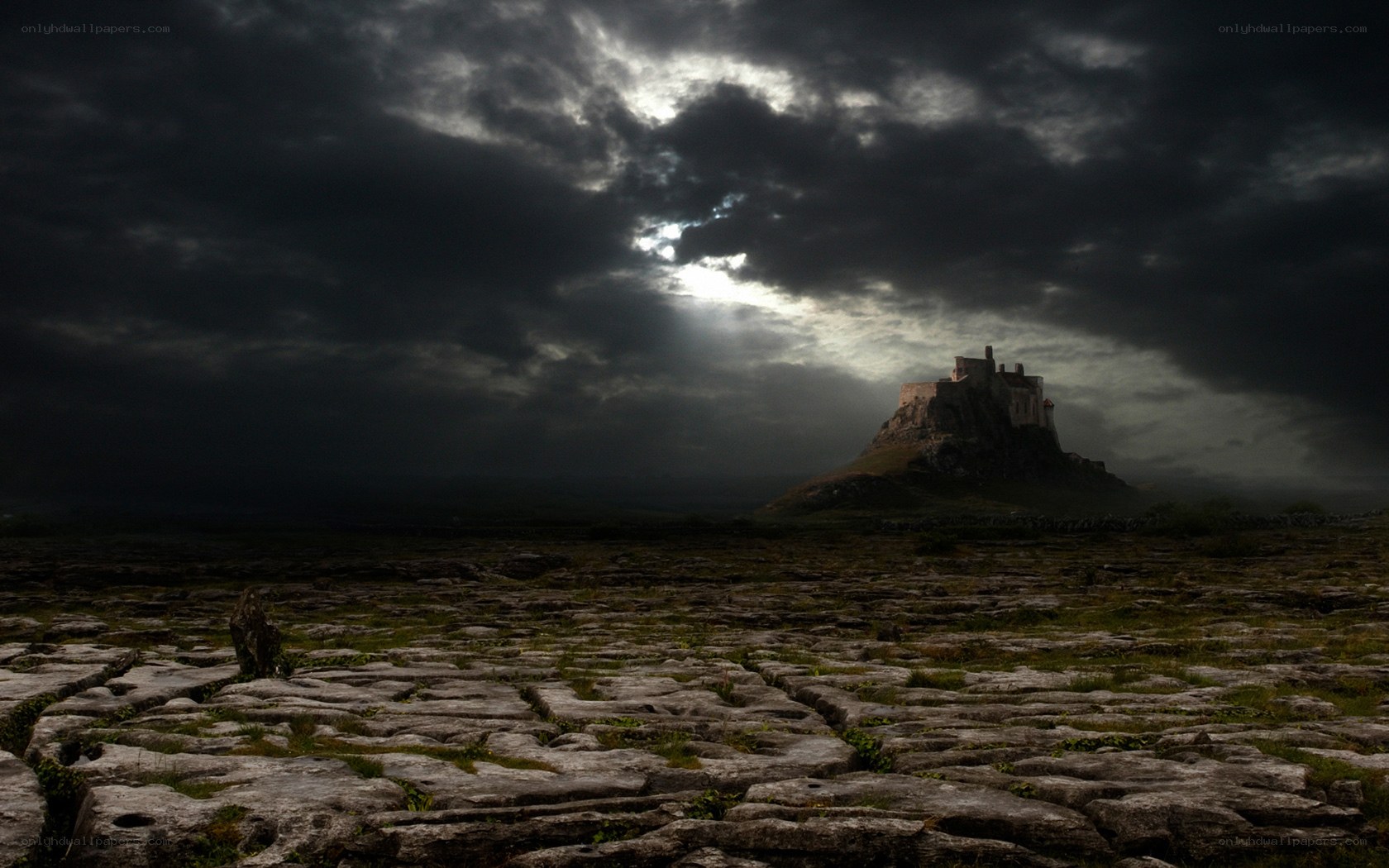 Castle on a rocky hill