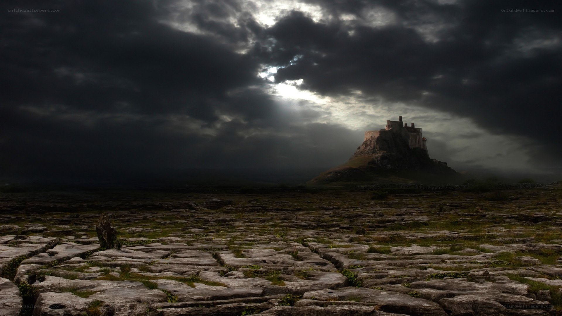 Castle on a rocky hill