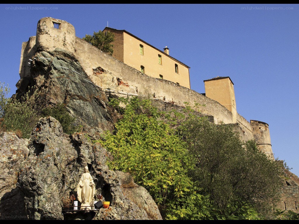 Castle on a rocky hill